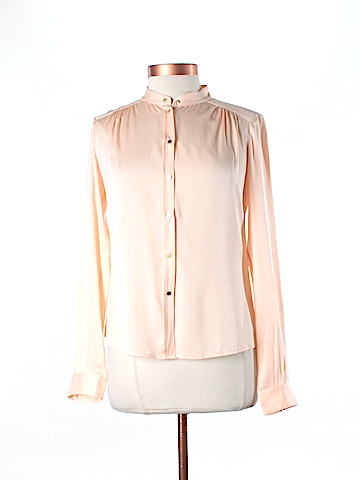 Diane Von Furstenberg Silk Top, Long Sleeve 10 | Innochat
